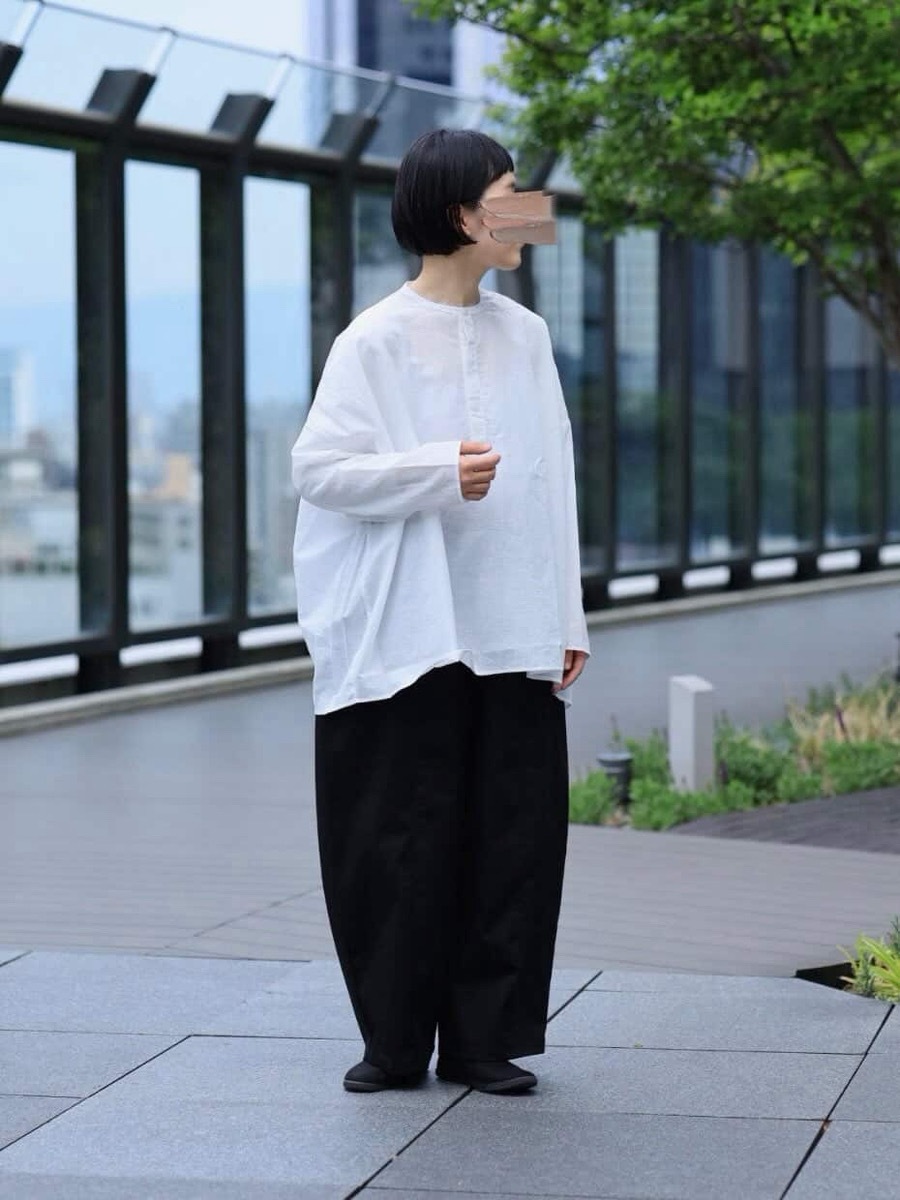 【予約】【aiさんコラボ】NARU(ナル) ふんわりローン 比翼ワイドブラウス 6w-ai-03