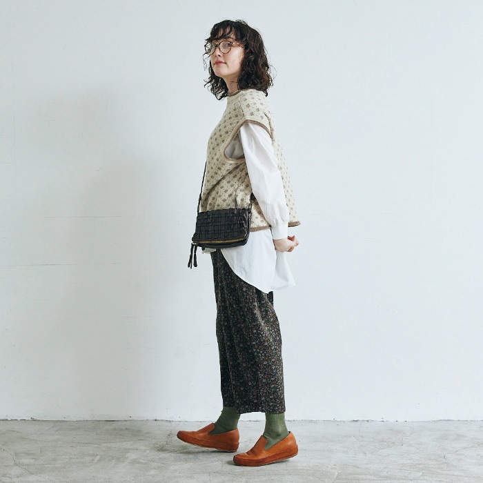 NARU(ナル) IASON 雪柄ニットベスト 650660