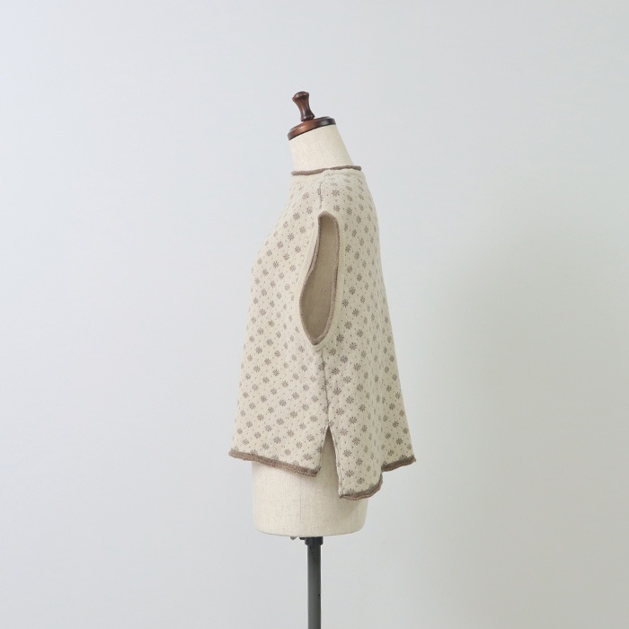 NARU(ナル) IASON 雪柄ニットベスト 650660