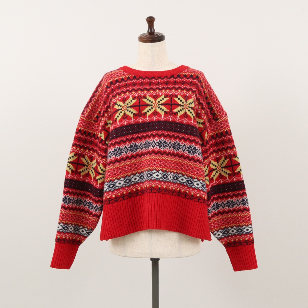 NARU(ナル) タスマニアラム フェアアイルニット 665620