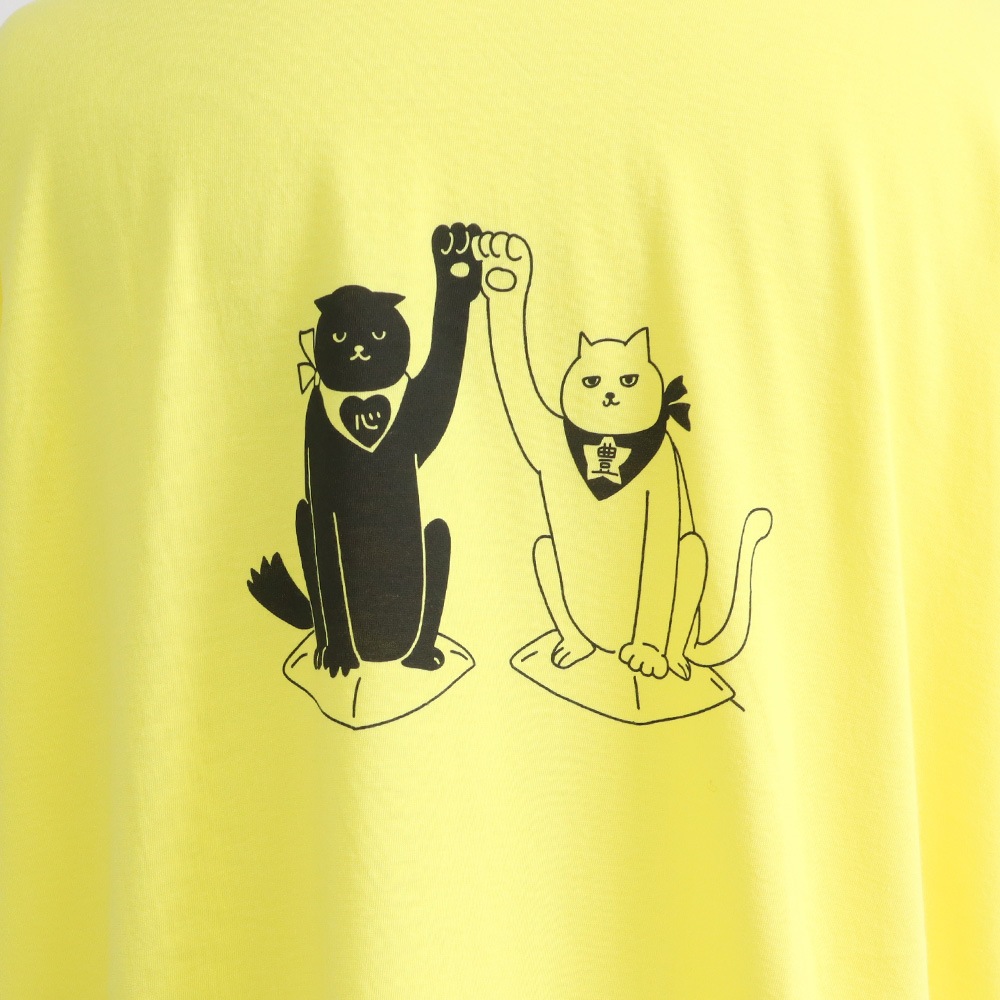 NARU(ナル) ナチュラルソフト天竺 まねき猫PTコンフィーシャツ 671017