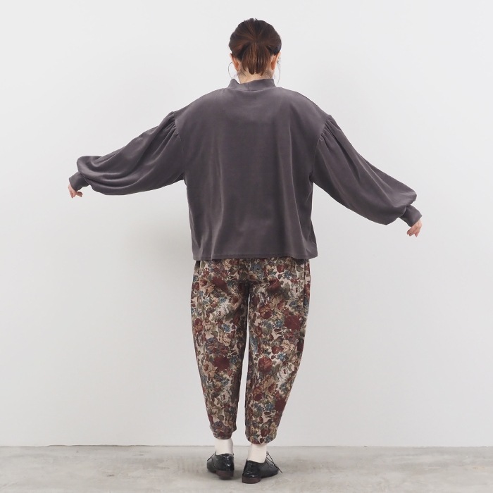 NARU(ナル) ヴィンテージベロア ギャザースリーブPO 656222