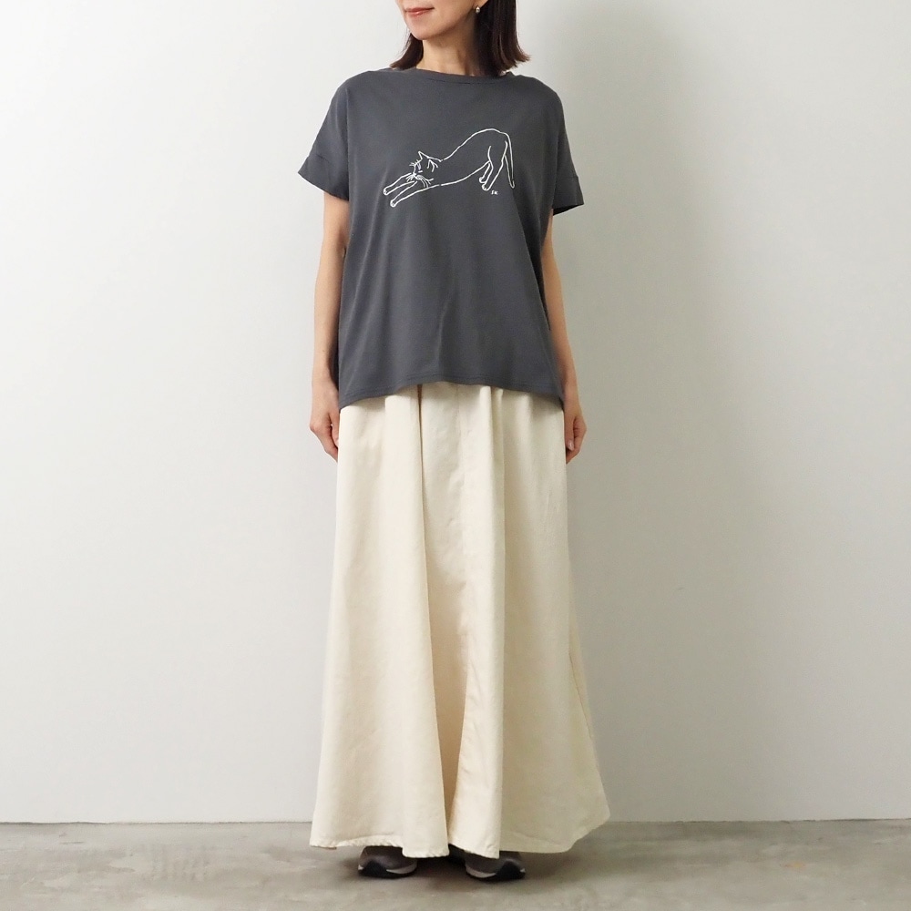 NARU(ナル) 8ozムラデニム ノッポスカート 663810