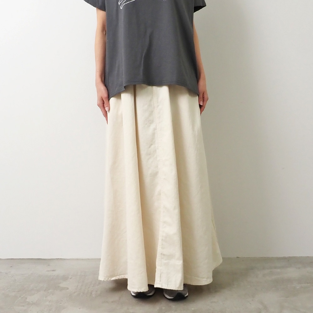 NARU(ナル) 8ozムラデニム ノッポスカート 663810