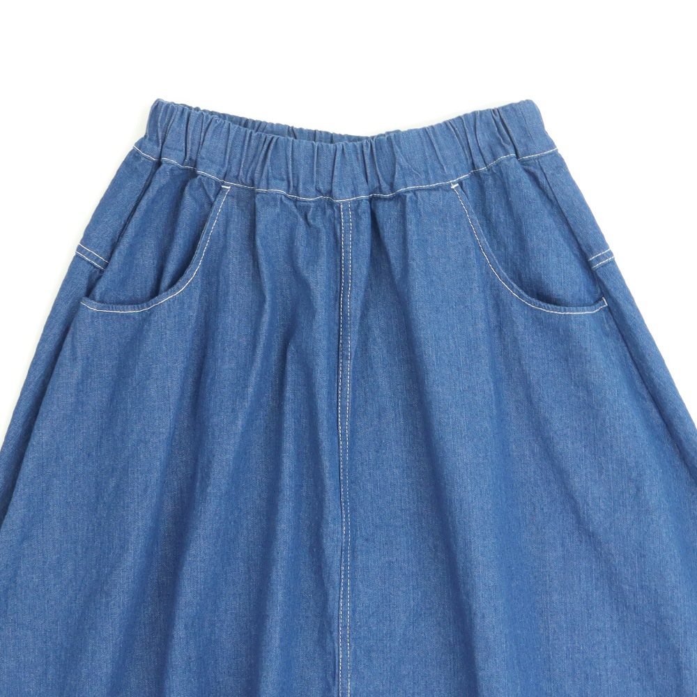 NARU(ナル) 8ozムラデニム ノッポスカート 663810
