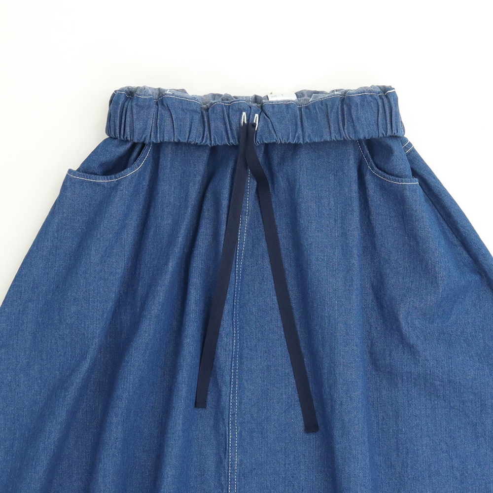 NARU(ナル) 8ozムラデニム ノッポスカート 663810
