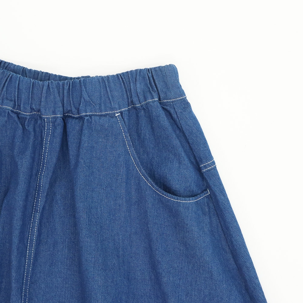 NARU(ナル) 8ozムラデニム ノッポスカート 663810