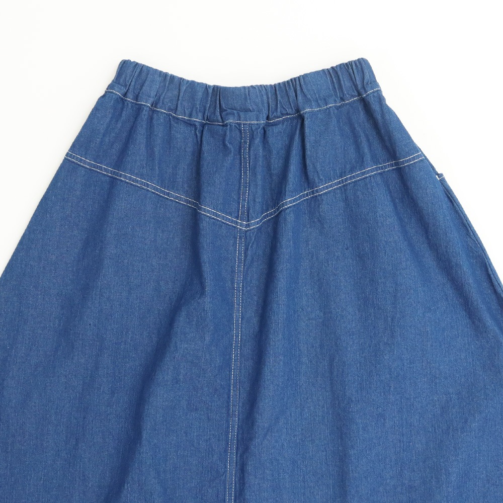 NARU(ナル) 8ozムラデニム ノッポスカート 663810