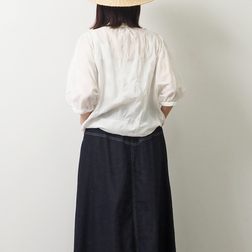 NARU(ナル) 8ozムラデニム ノッポスカート 663810