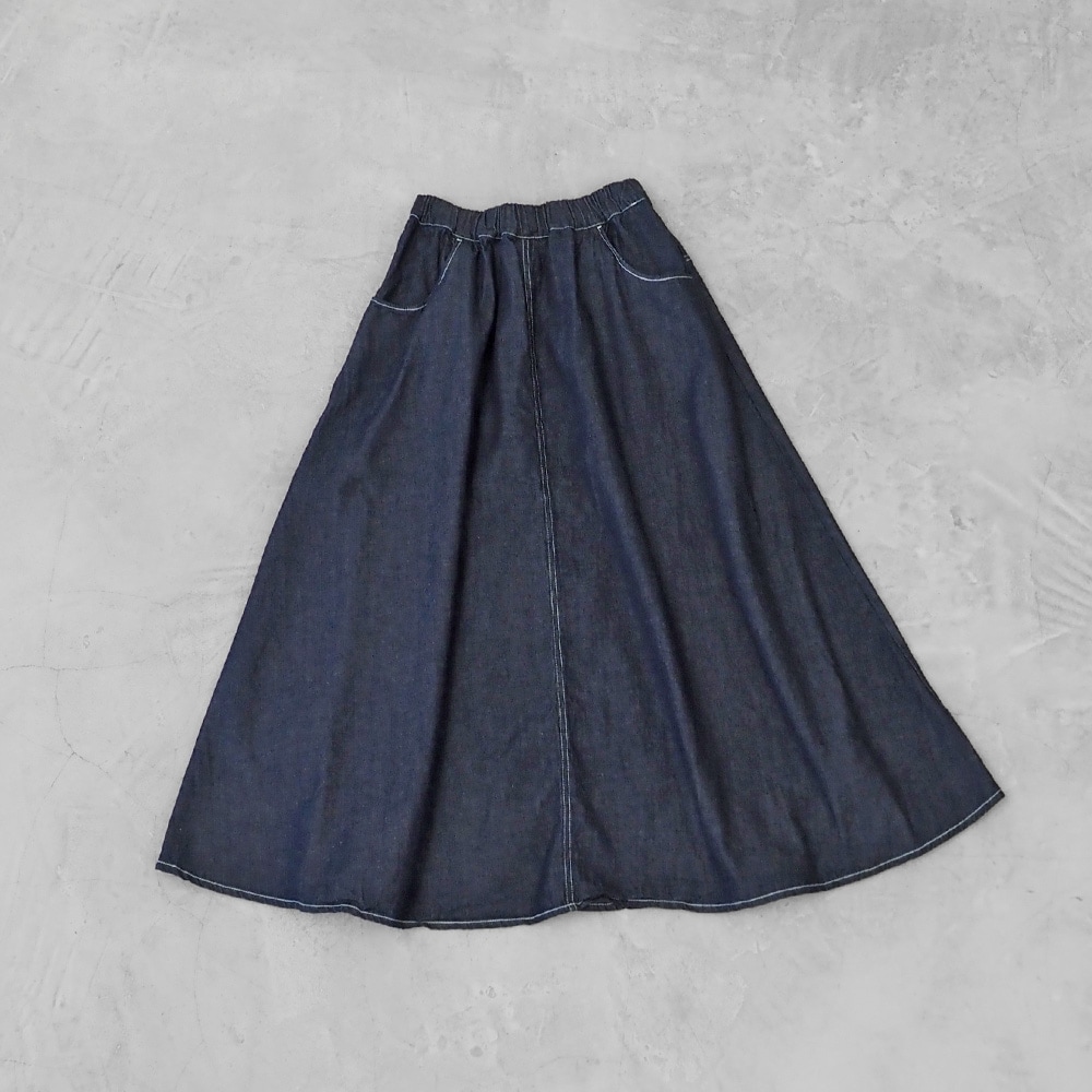 NARU(ナル) 8ozムラデニム ノッポスカート 663810