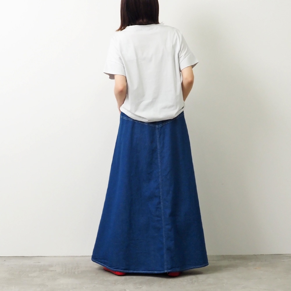 NARU(ナル) 8ozムラデニム ノッポスカート 663810