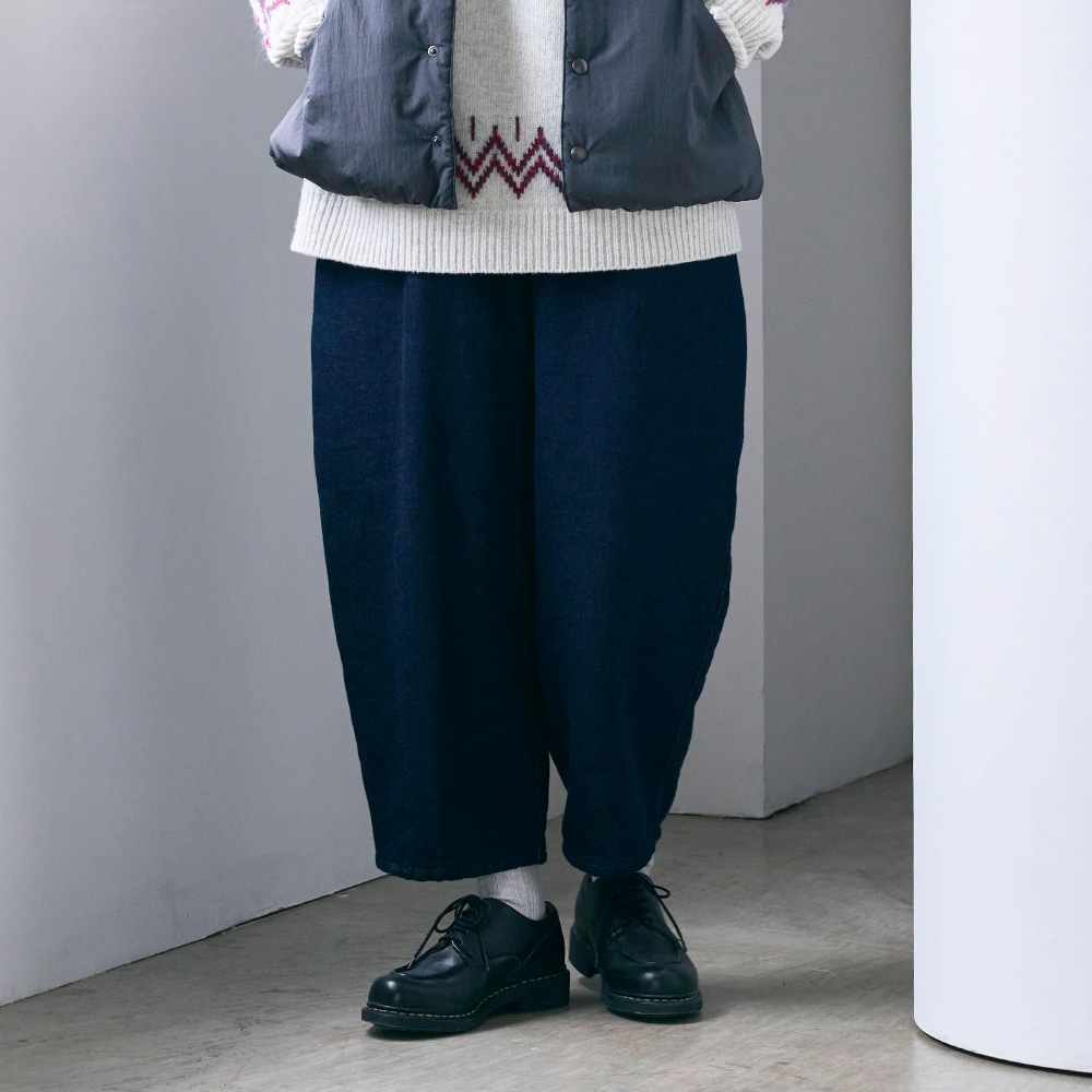 NARU(ナル) ムラデニム裏起毛 エッグパンツ 6668251BF