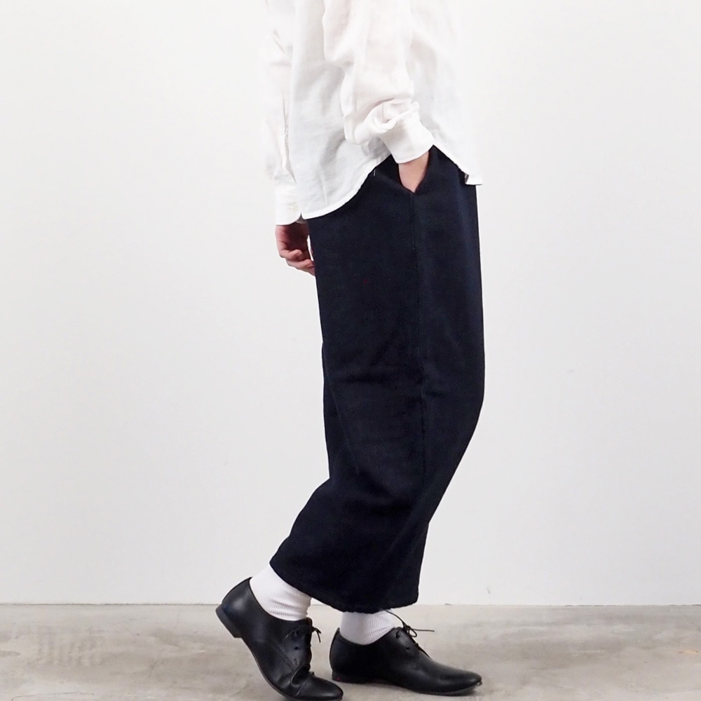 NARU(ナル) ムラデニム裏起毛 エッグパンツ 6668251