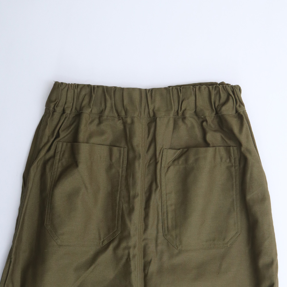 NARU(ナル) ムラ糸ミリタリーバックサテン ベイカースカート 666817