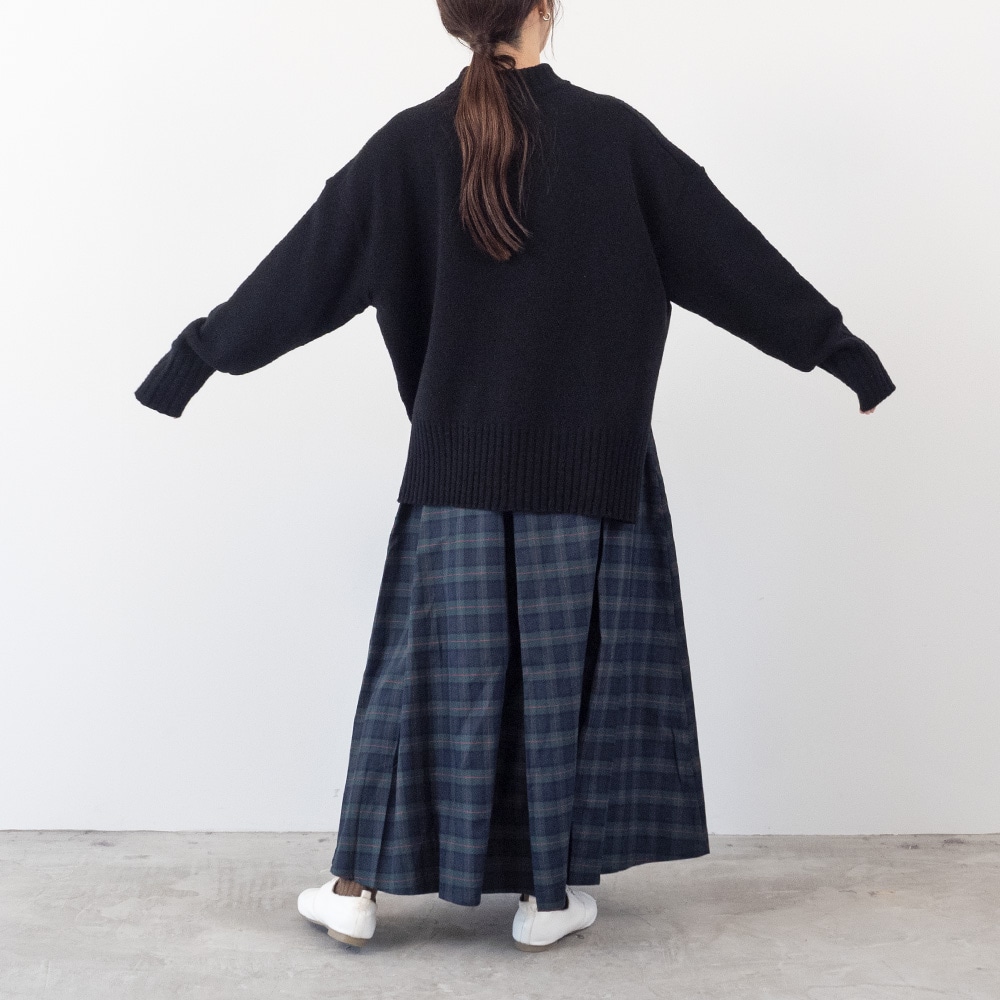 【予約】【aiさんコラボ】 NARU(ナル)タスマニアラム ワイドニット 6W-ai-01