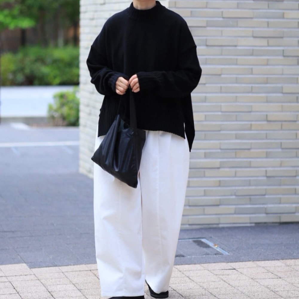 【予約】【aiさんコラボ】 NARU(ナル)タスマニアラム ワイドニット 6W-ai-01