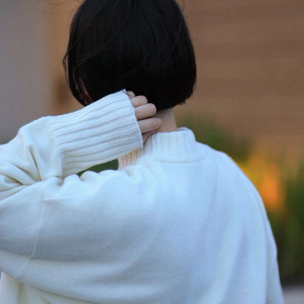 【予約】【aiさんコラボ】 NARU(ナル)タスマニアラム ワイドニット 6W-ai-01