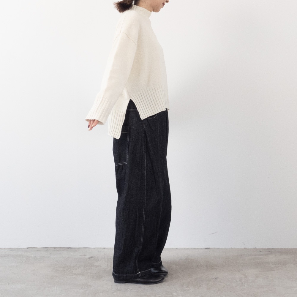 【予約】【aiさんコラボ】 NARU(ナル)タスマニアラム ワイドニット 6W-ai-01