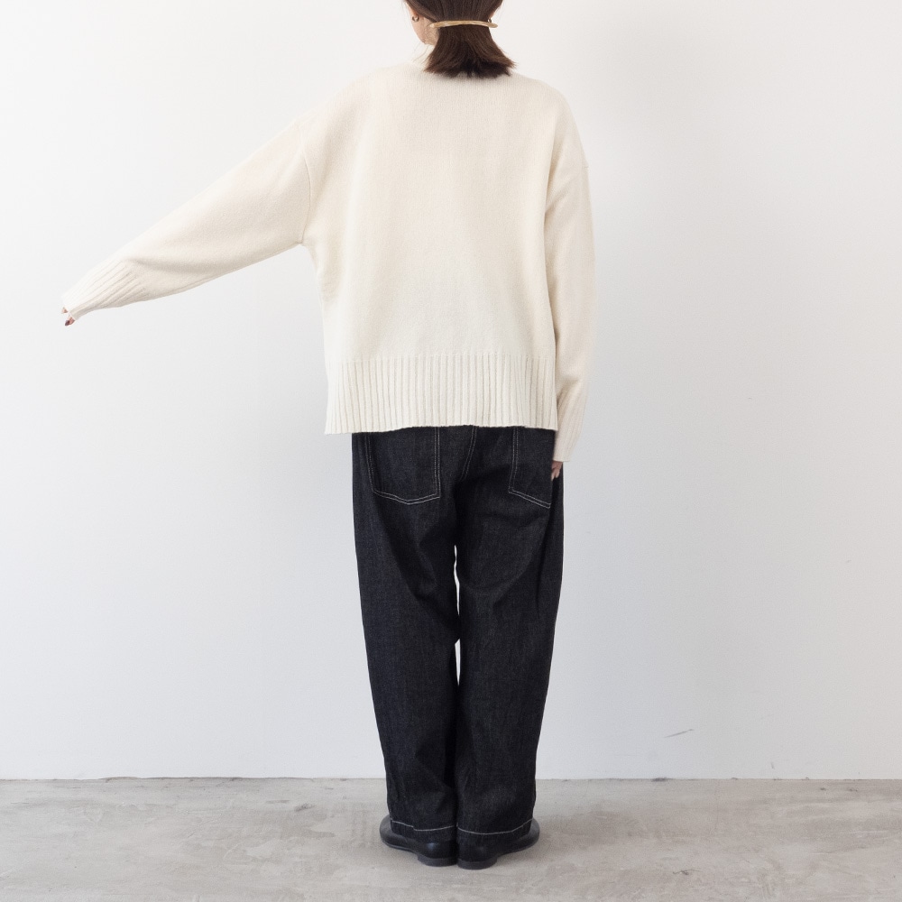 【予約】【aiさんコラボ】 NARU(ナル)タスマニアラム ワイドニット 6W-ai-01