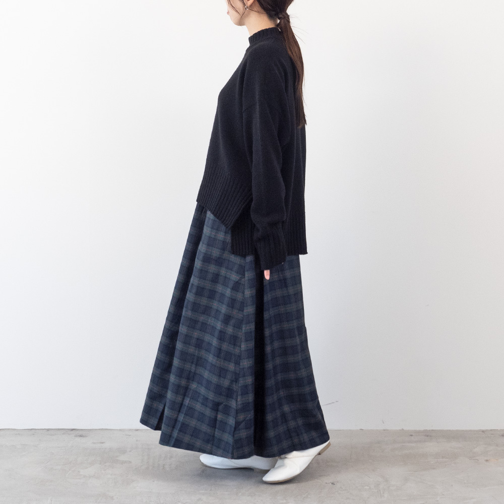 【予約】【aiさんコラボ】 NARU(ナル)タスマニアラム ワイドニット 6W-ai-01