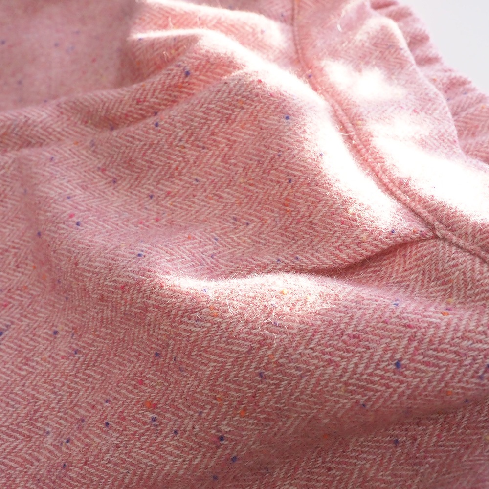 NARU(ナル) ヘリンボーンネップツイード ワイドスラックス 6699011