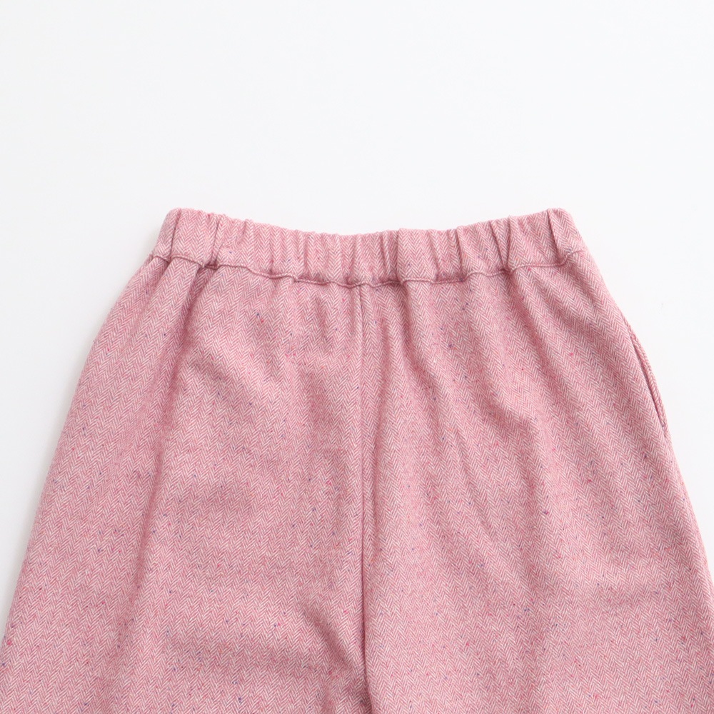 NARU(ナル) ヘリンボーンネップツイード ワイドスラックス 6699011