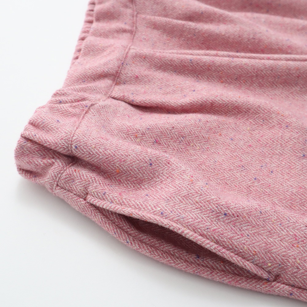 NARU(ナル) ヘリンボーンネップツイード ワイドスラックス 6699011