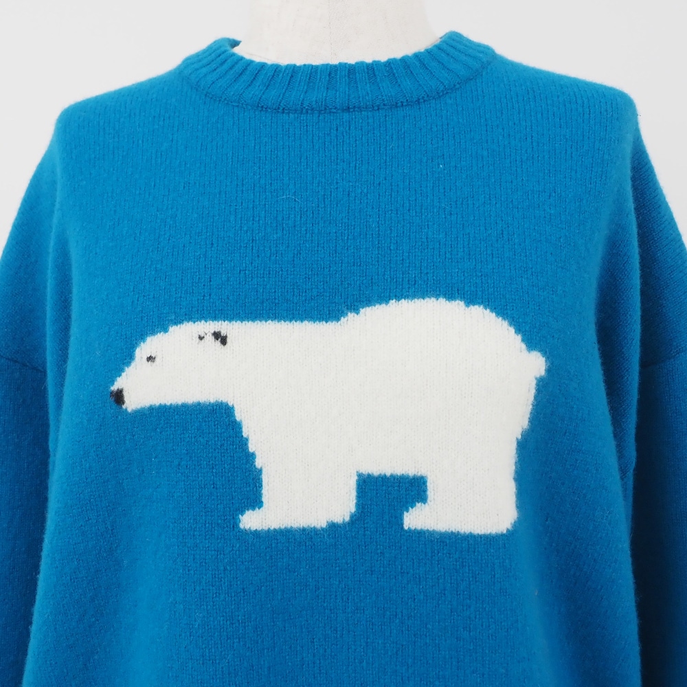 【予約】NARU(ナル) タスマニアラム KUMA knit 666607