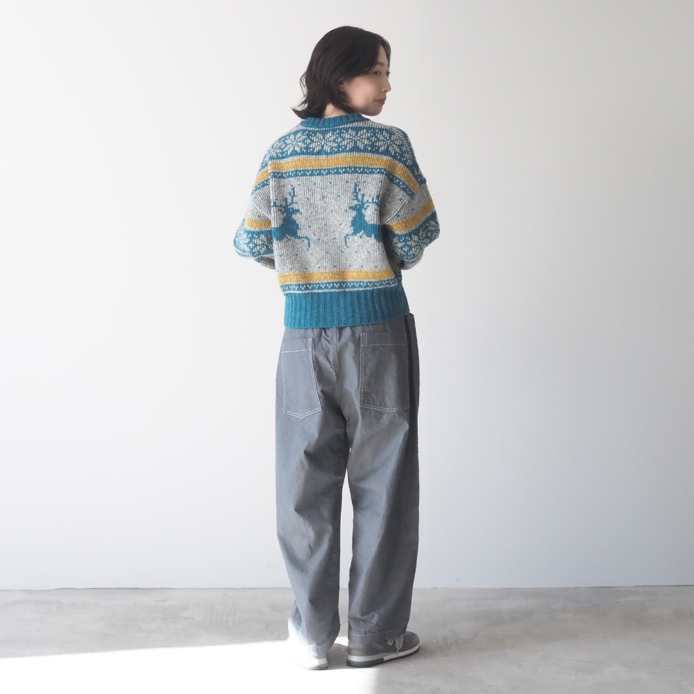 NARU(ナル) ドーゼットエアーヤーンカウチンニットカーデ 668405