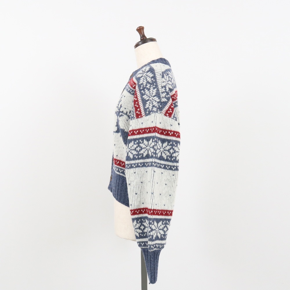 NARU(ナル) ドーゼットエアーヤーンカウチンニットカーデ 668405