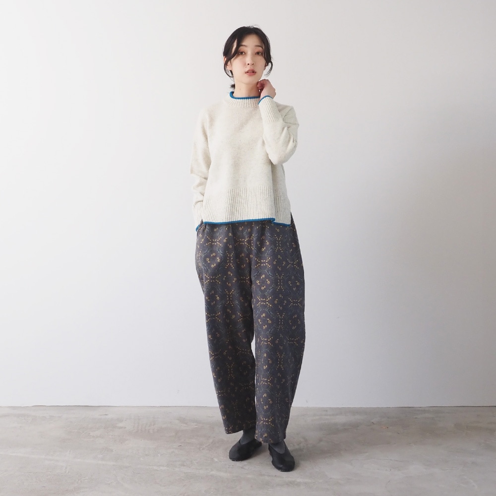 NARU(ナル) タスマニアラム バイカラーコモドニット 650600-A