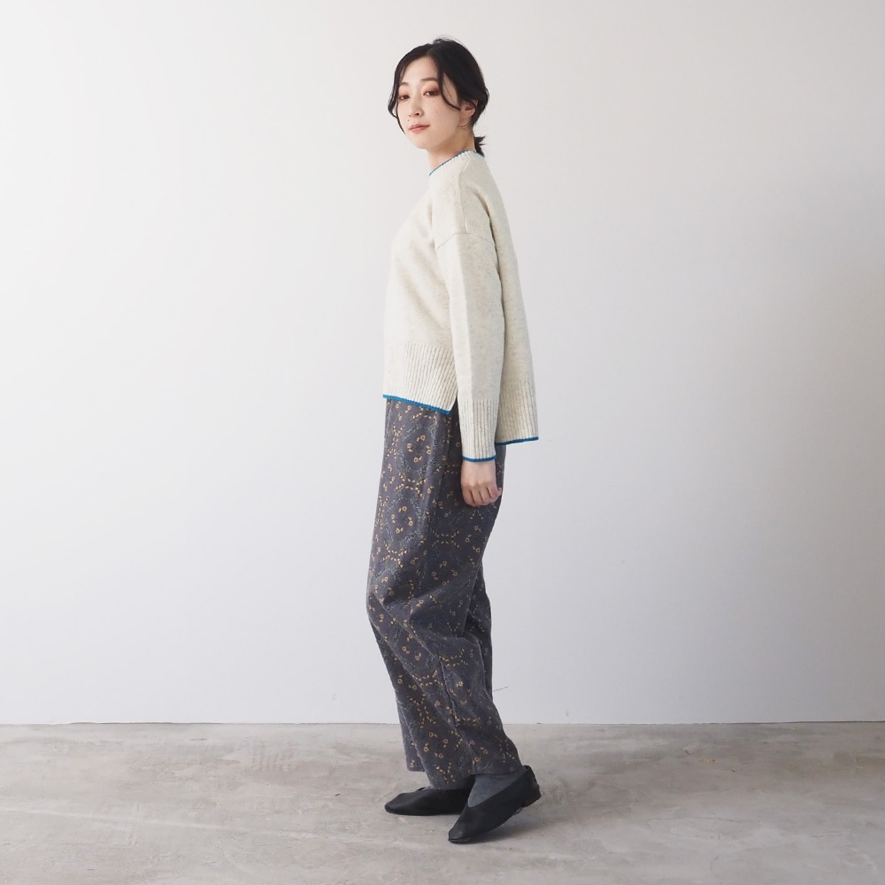 NARU(ナル) タスマニアラム バイカラーコモドニット 650600-A