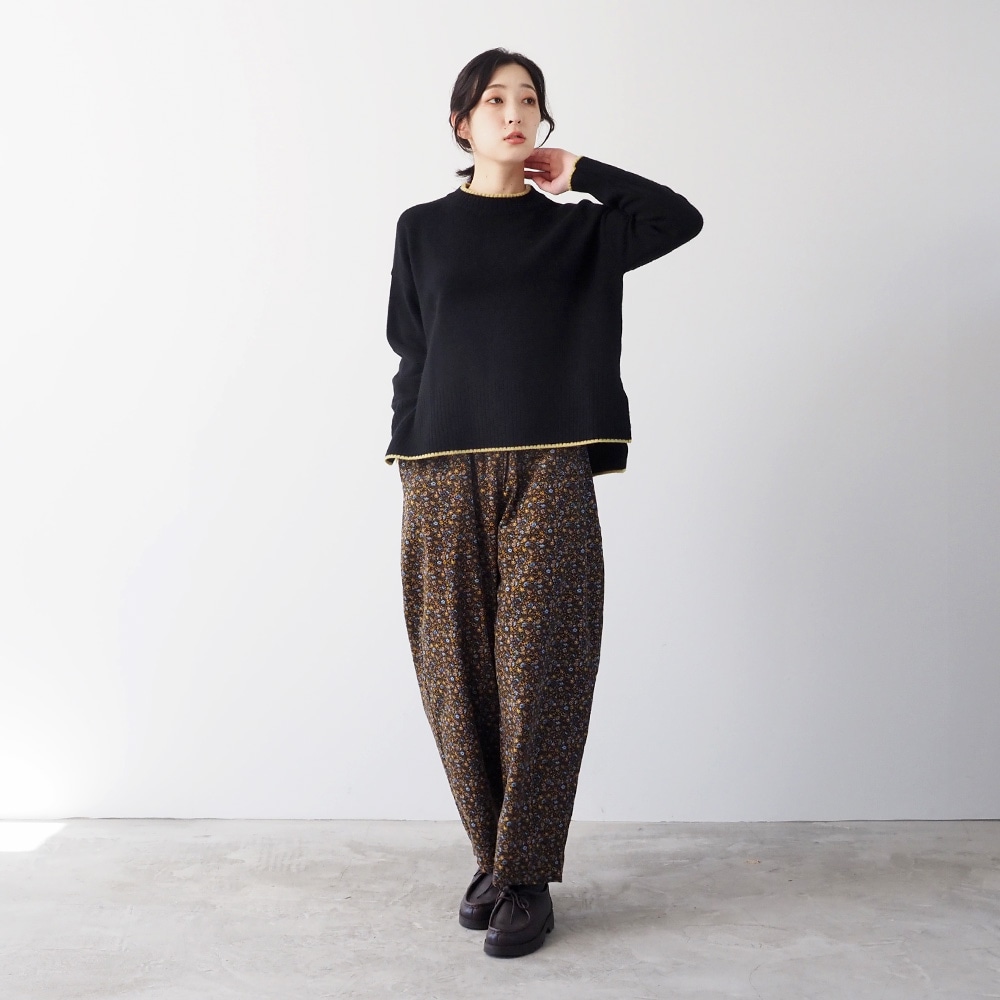 NARU(ナル) タスマニアラム バイカラーコモドニット 650600-A