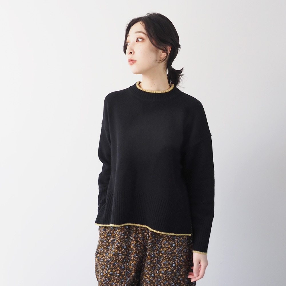 NARU(ナル) タスマニアラム バイカラーコモドニット 650600-A