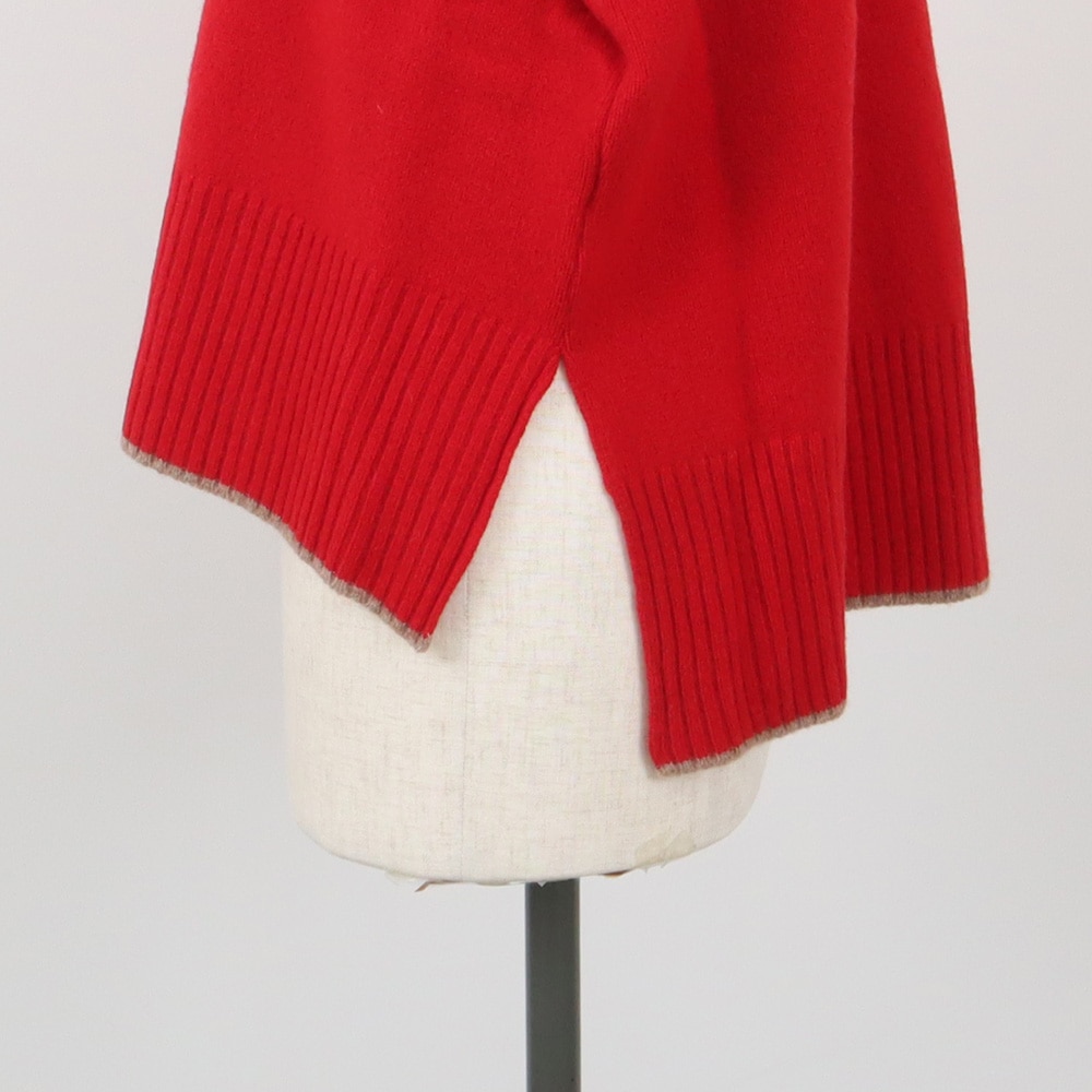 NARU(ナル) タスマニアラム バイカラーコモドニット 650600-A