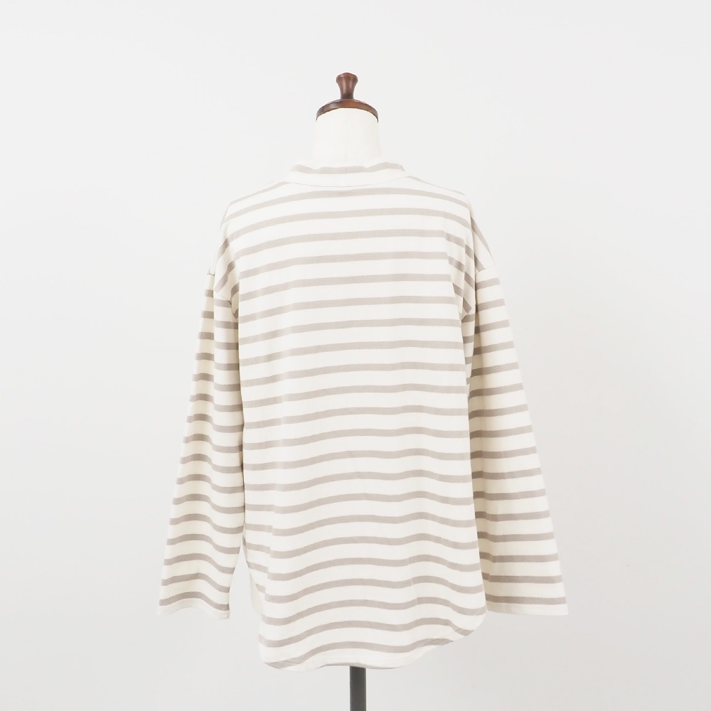 NARU(ナル) デラヴェボーダー モックネックシャツ 665215