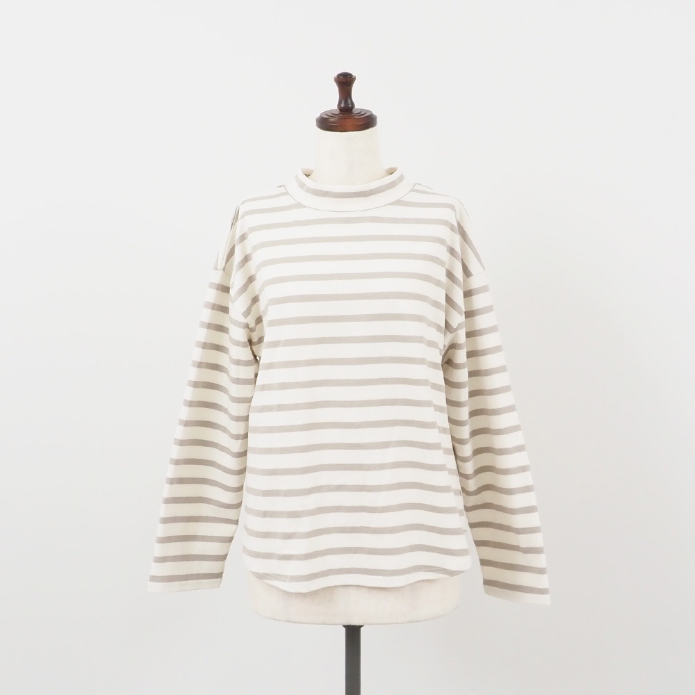 NARU(ナル) デラヴェボーダー モックネックシャツ 665215