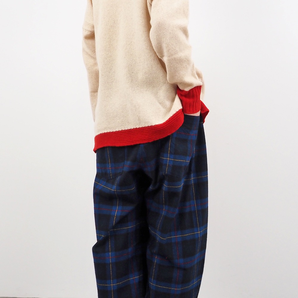 NARU(ナル) Nishiwakiフランネルチェック ノッポパンツ 650839