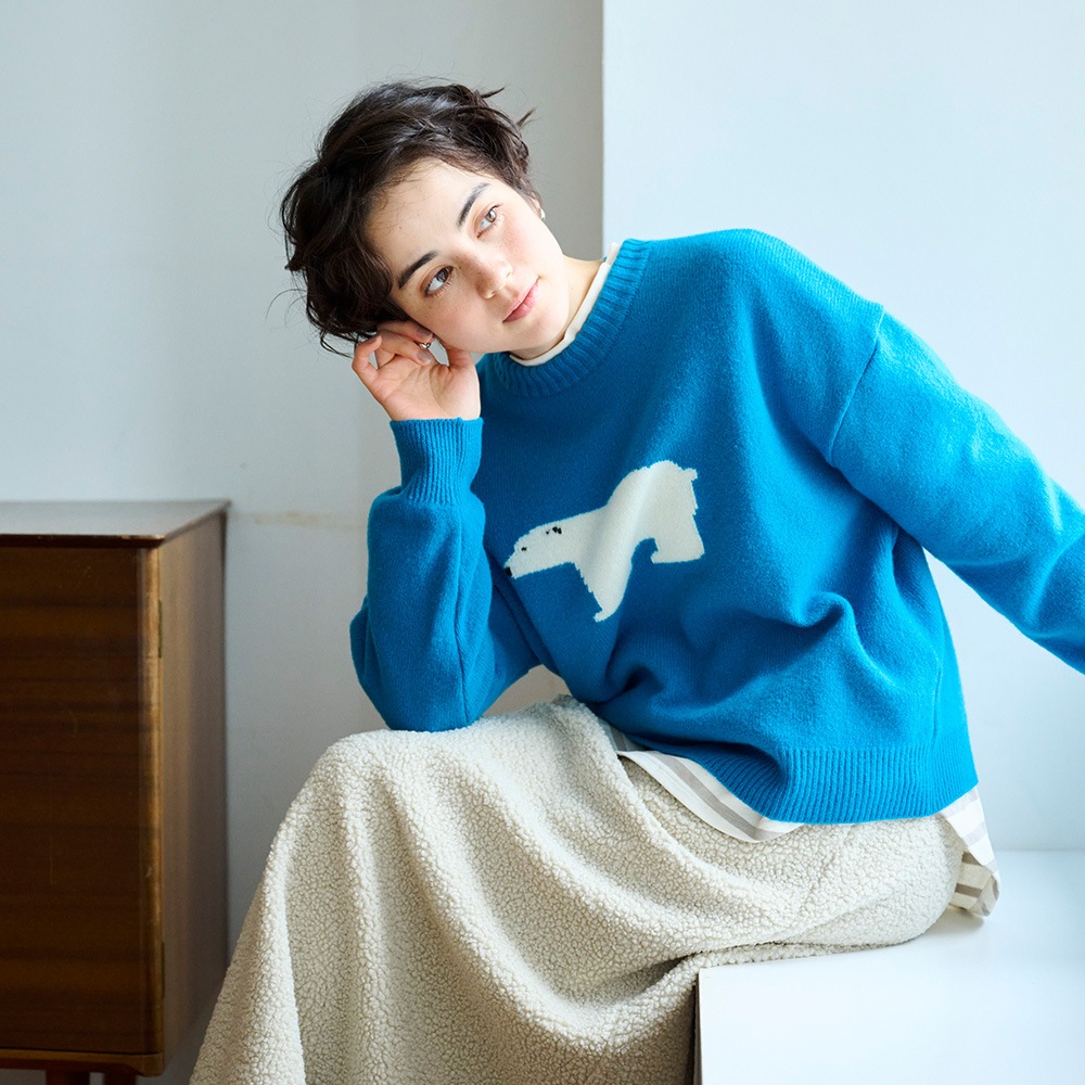 NARU(ナル) もこもこプードルパイル スカート 666017