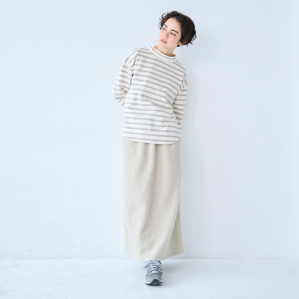 NARU(ナル) もこもこプードルパイル スカート 666017