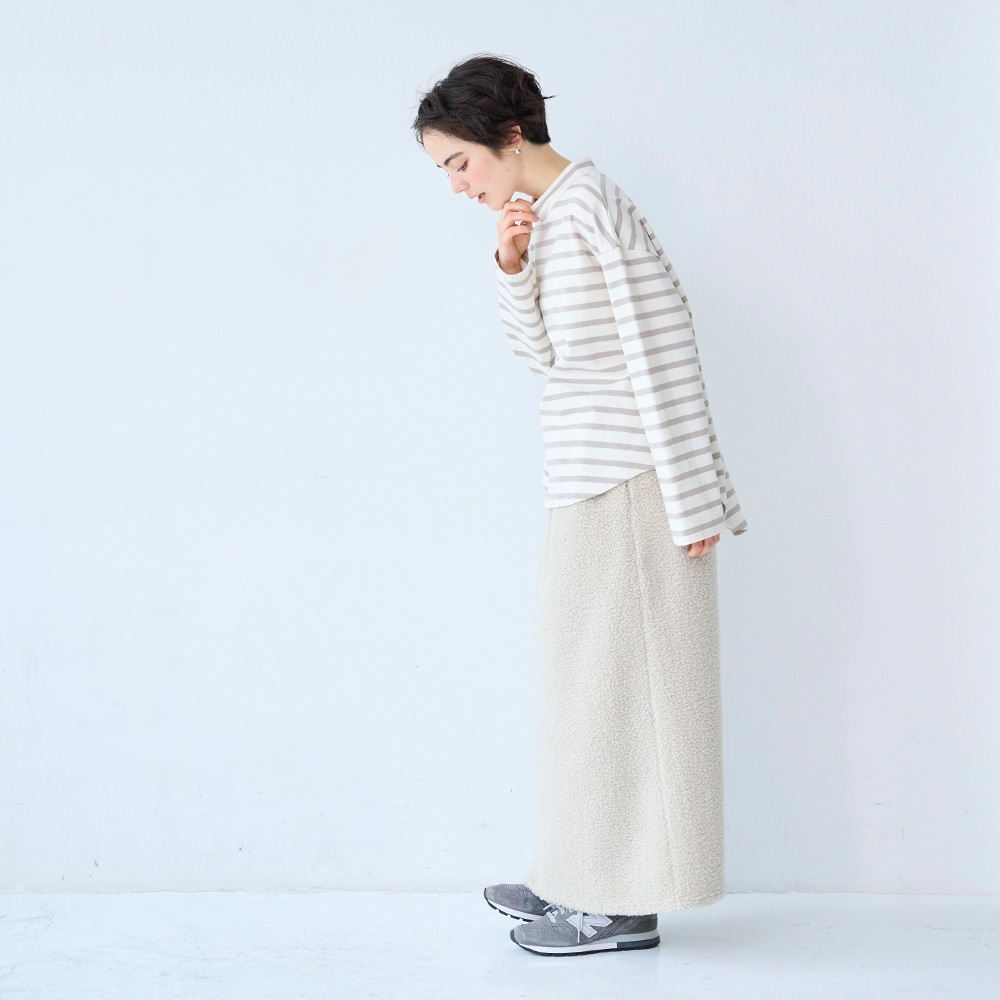 NARU(ナル) もこもこプードルパイル スカート 666017