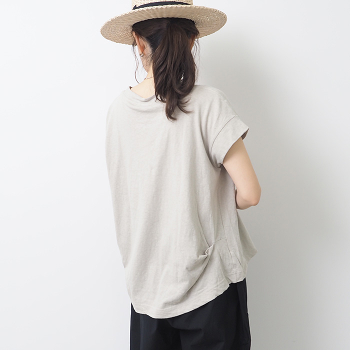 NARU(ナル) ムラ糸リサイクル天竺コクーンT 649055