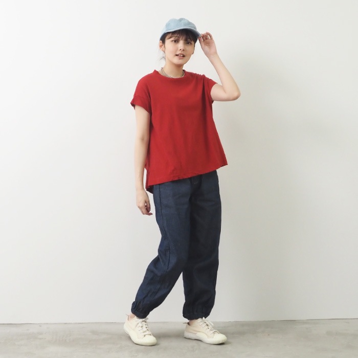 NARU(ナル) ムラ糸リサイクル天竺コクーンT 649055