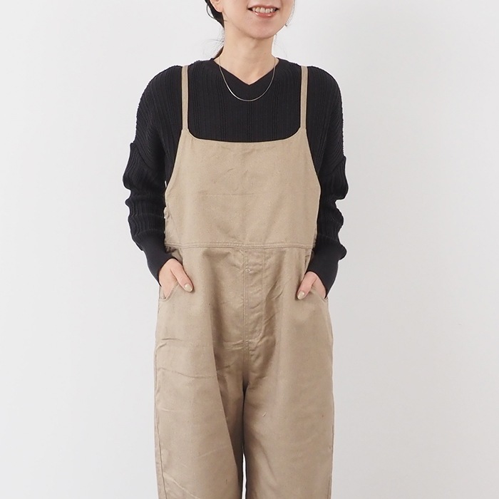 NARU(ナル) 綿コーマ ワイドリブ 2WAYセーター 650741