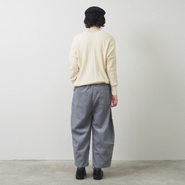 NARU(ナル) 綿コーマ ワイドリブ 2WAYセーター 650741