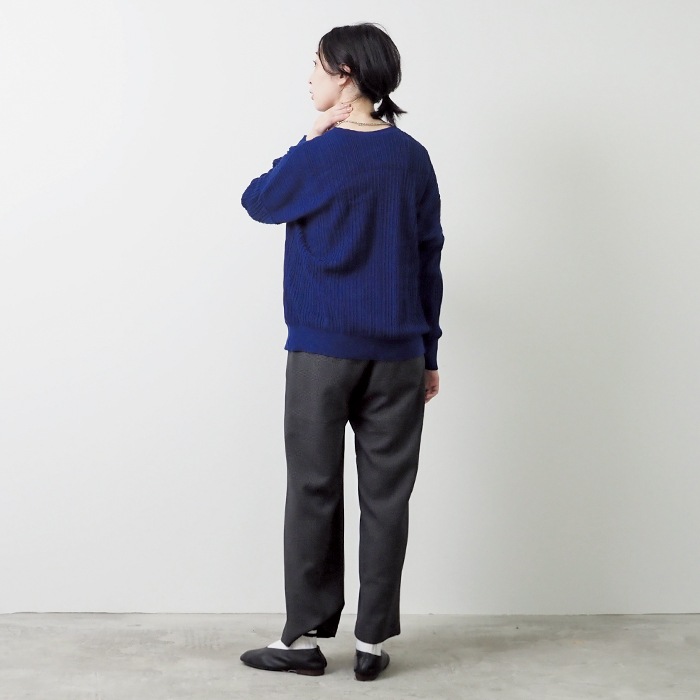 NARU(ナル) 綿コーマ ワイドリブ 2WAYセーター 650741