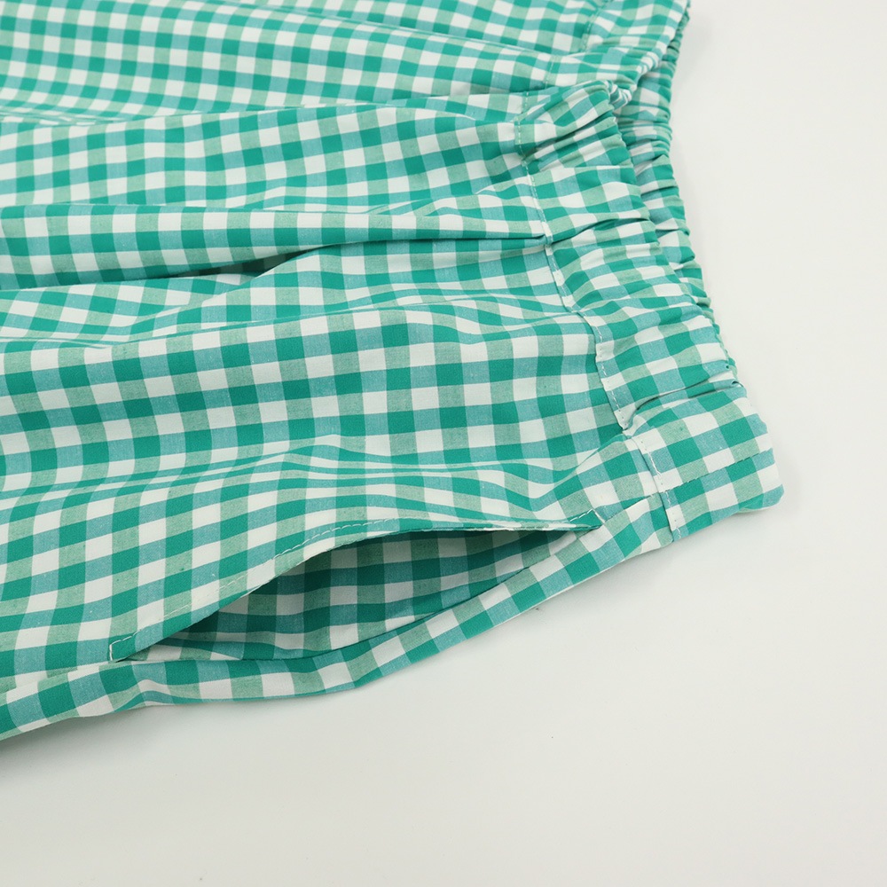 NARU(ナル) 綿麻タイプライターチェック&ストライプ スカートパンツ 661911