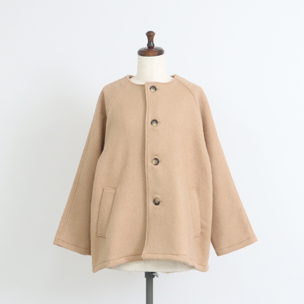 NARU(ナル) ダブルフェイスメルトン ラグランコート 668921