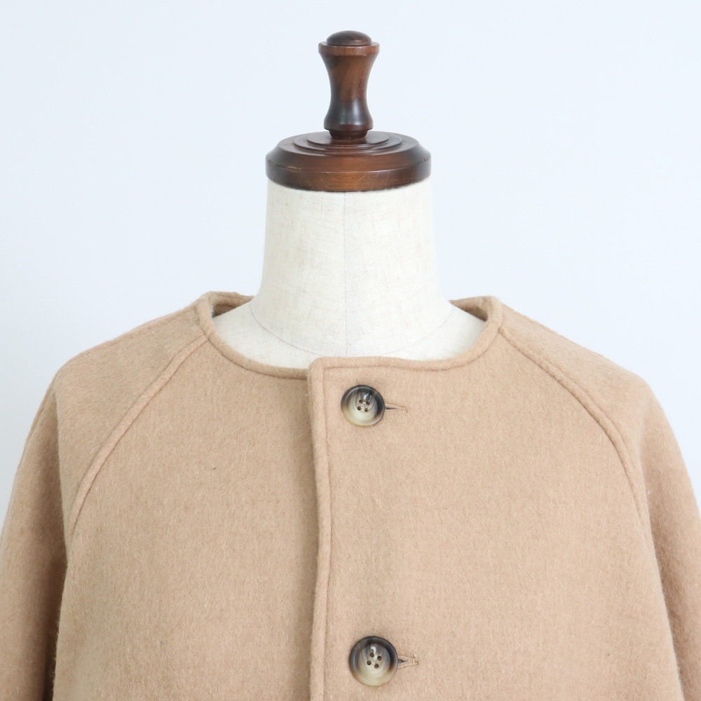 NARU(ナル) ダブルフェイスメルトン ラグランコート 668921