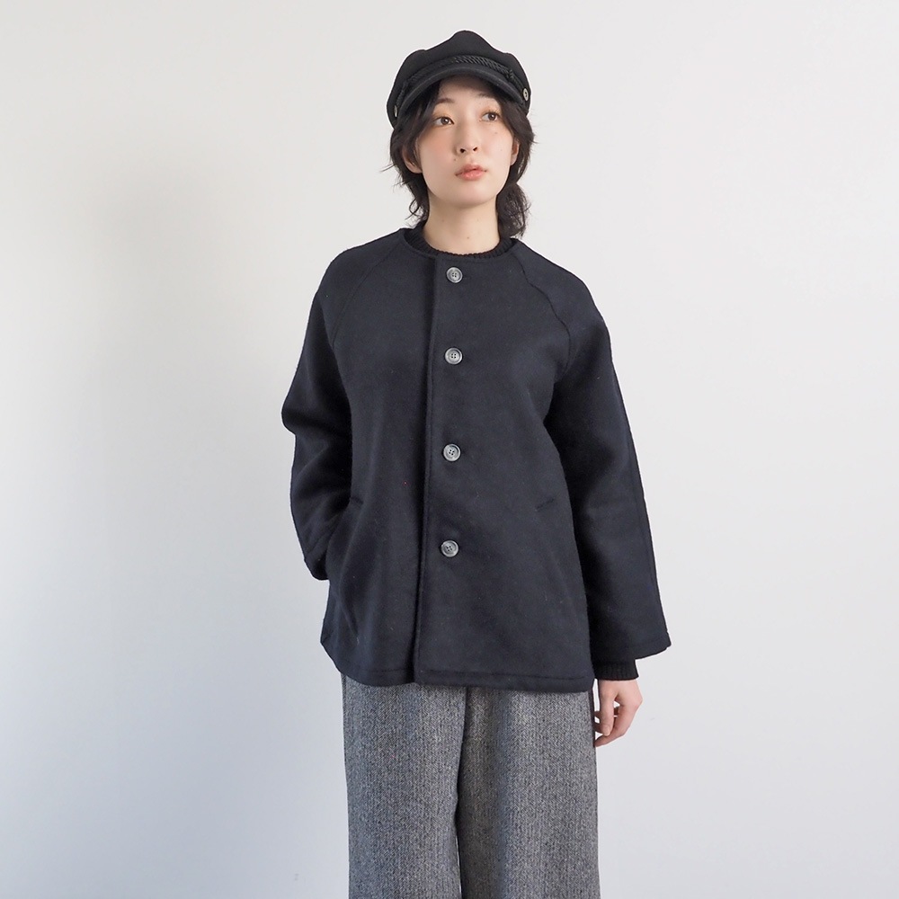 NARU(ナル) ダブルフェイスメルトン ラグランコート 668921